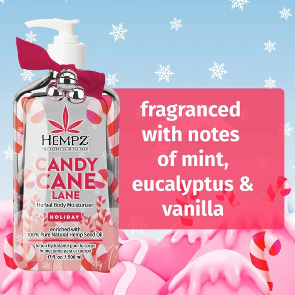✨HOST PICK✨ LIMITED EDITION Hempz Candy Cane Lane Herbal Body Moisturizer - Picture 3 of 3